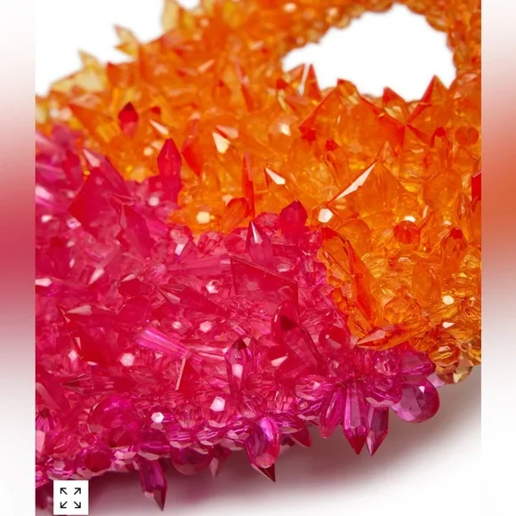 NWT Clio Peppiatt Tequila Sunrise Quartz Bag - Picture 2 of 5